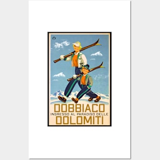 Ski Dobbiaco Skiing Dolomites Tyrol Posters and Art